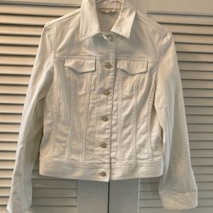 Women's Talbot's off white jean jacket size 4